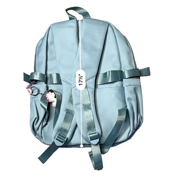 Blue Waterproof Computer Business Large Capacity Backpack School Commuter Bag - Picture 9 of 11